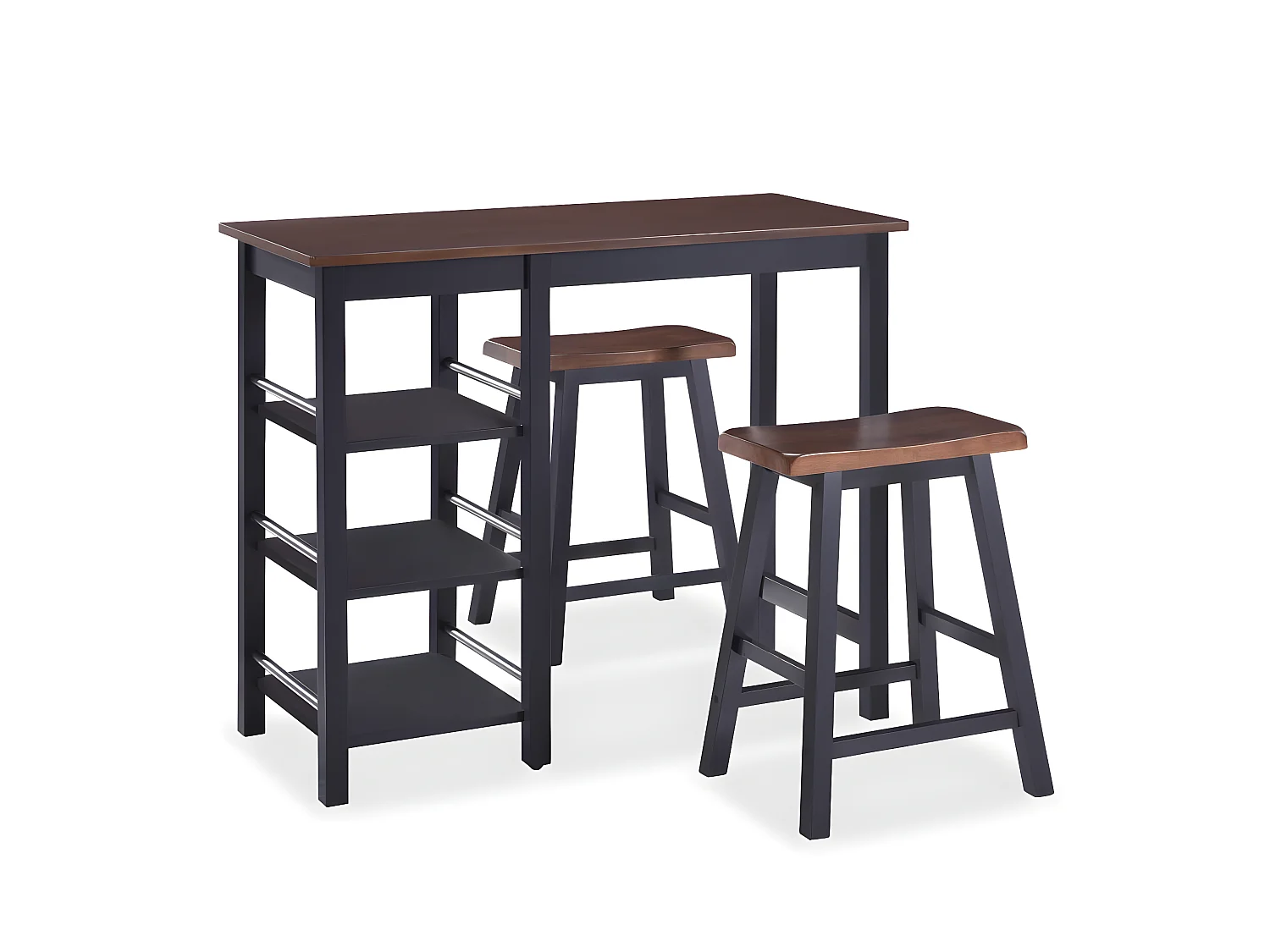 Assortiment de bar 3 pcs MDF Noir PLQ6285