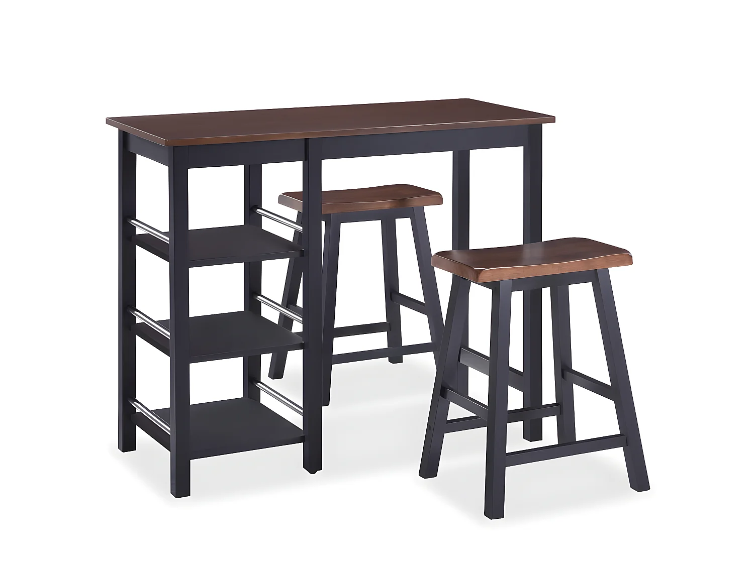 Assortiment de bar 3 pcs MDF Noir PLQ6285