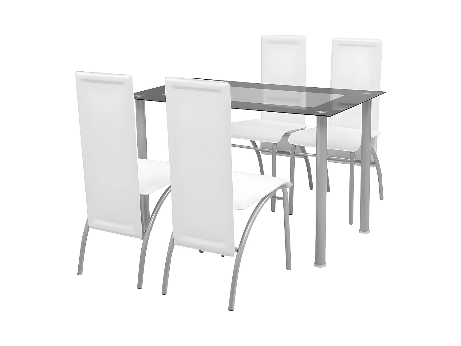 Ensemble de salle à manger 5 pcs Blanc PLQ9779