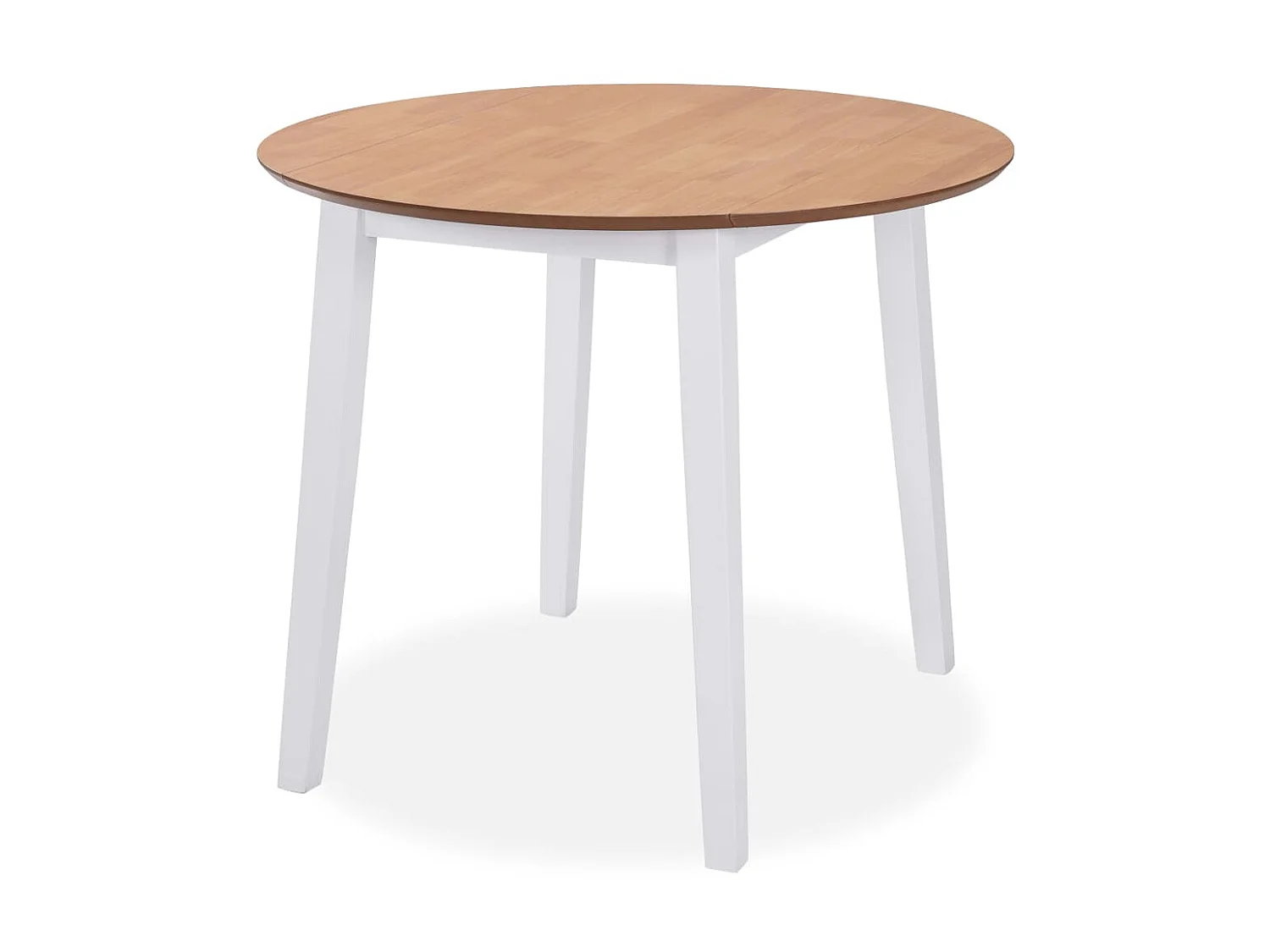 Ensemble de salle à manger 3 pcs MDF et hévéa Blanc PLQ3250