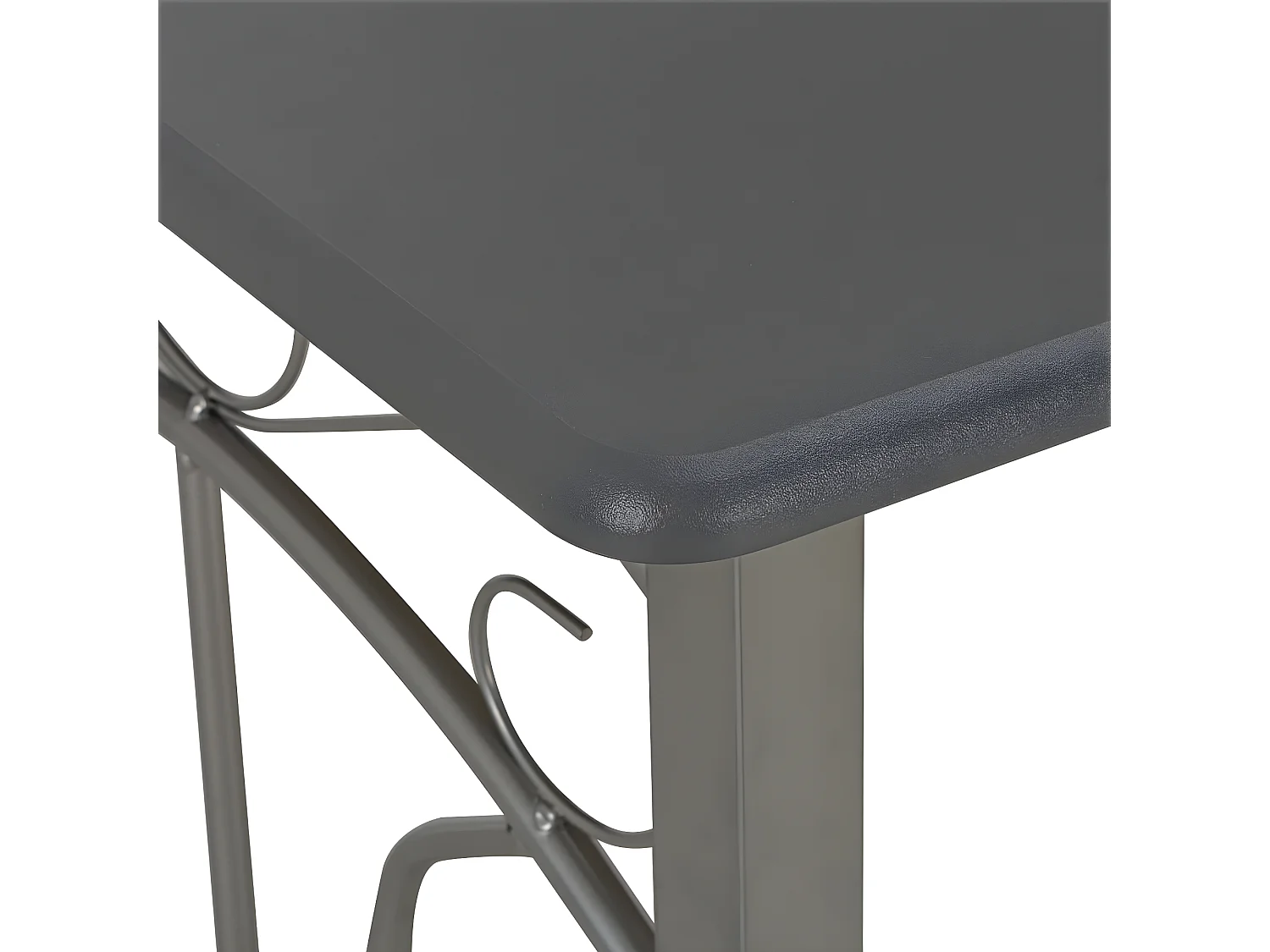 Ensemble de bar 3 pcs Bois et acier Anthracite LCS1788