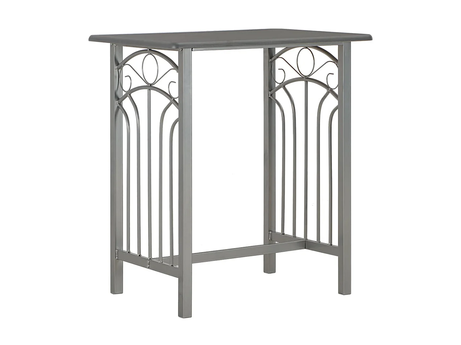 Ensemble de bar 3 pcs Bois et acier Anthracite LCS1788