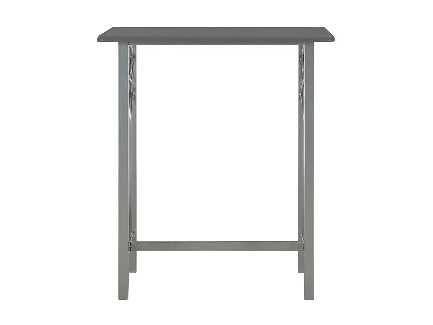 Ensemble de bar 3 pcs Bois et acier Anthracite LCS1788