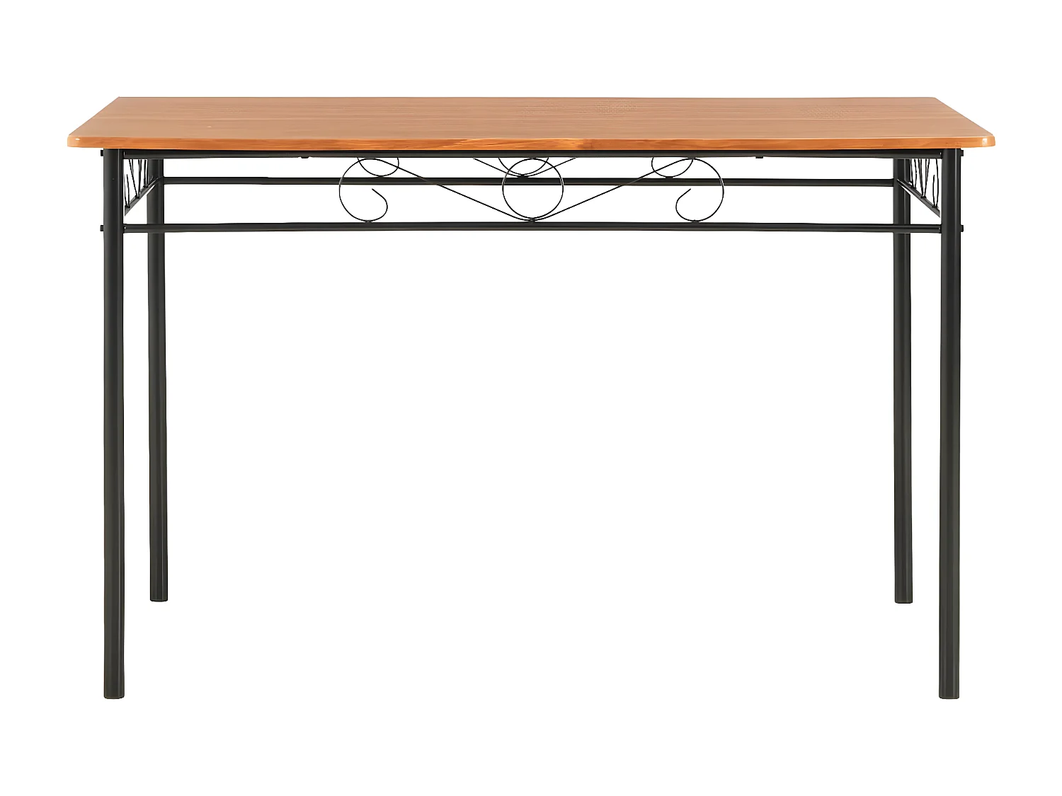 7 pcs conjunto de jantar em MDF e aço castanho PT517433