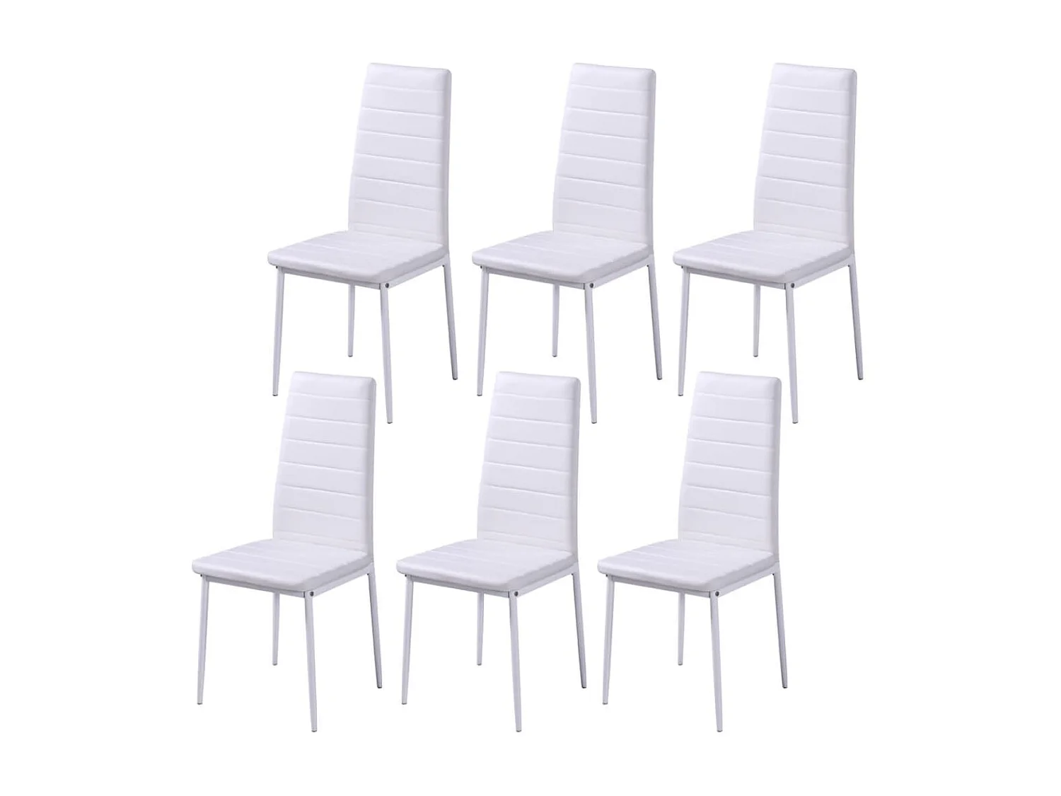 Conjunto mesa de jantar 7 pcs preto e branco PT549925