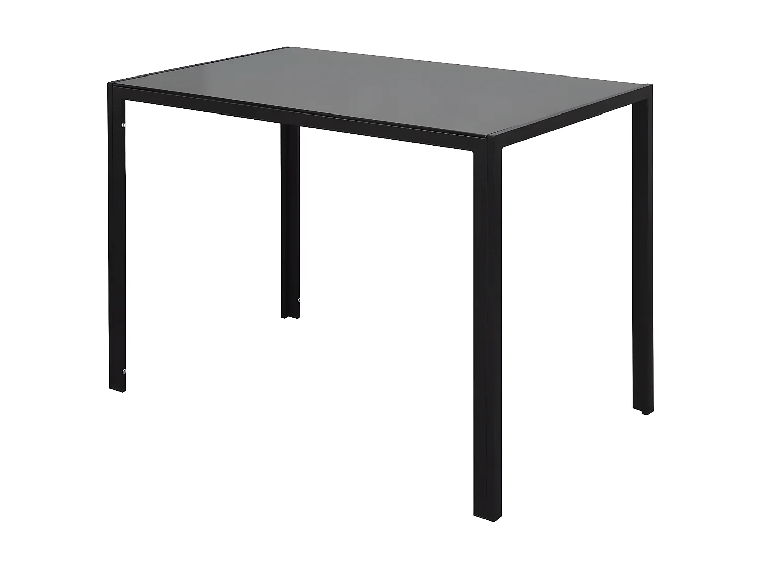 Conjunto mesa de jantar 7 pcs preto e branco PT549925
