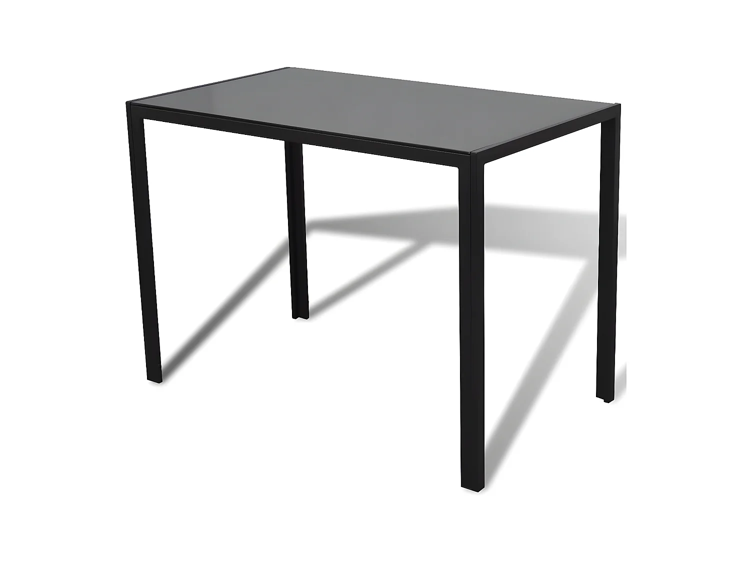 Ensemble de table pour salle à manger 5 pcs noir PLQ9672