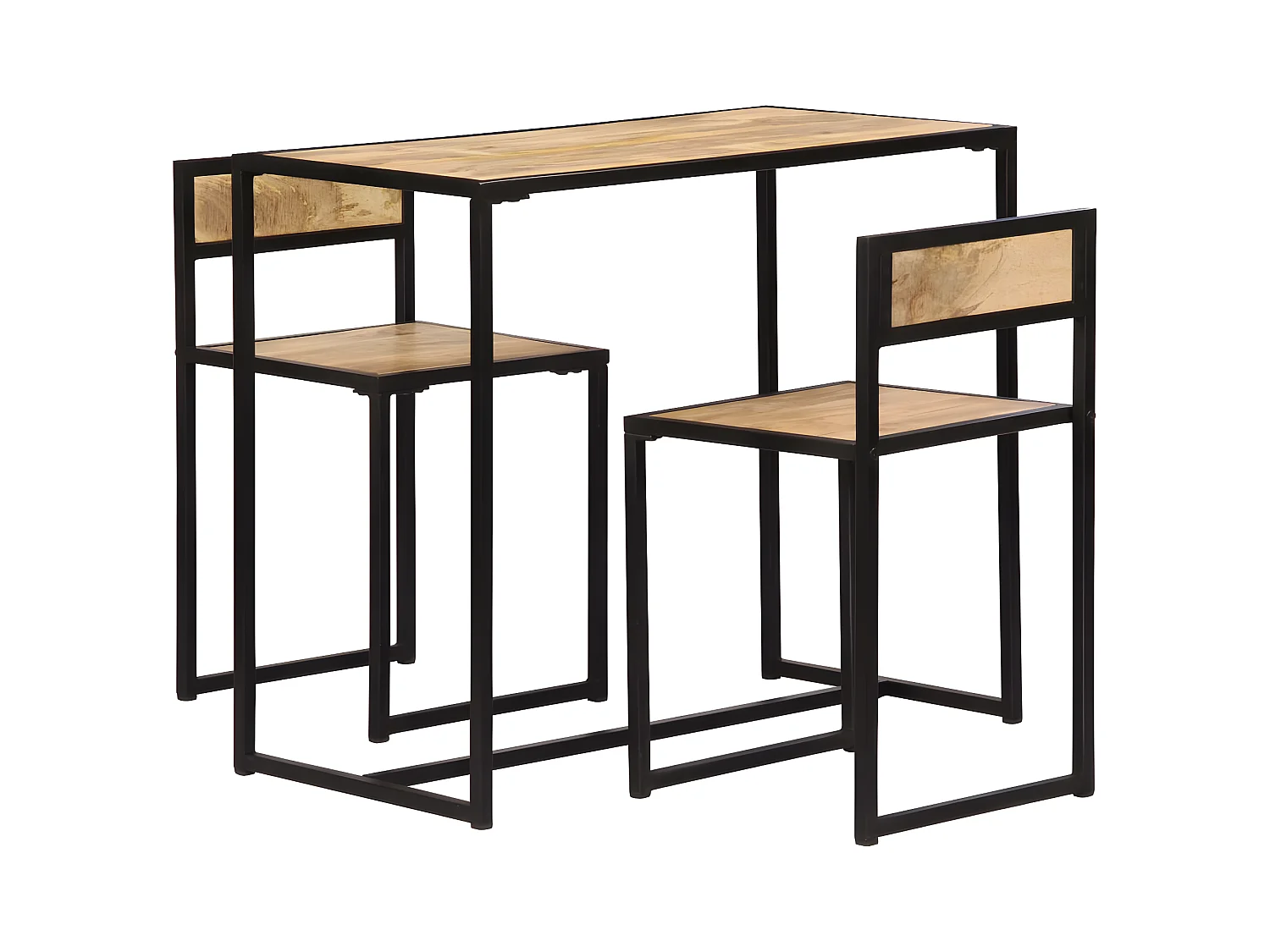 Ensemble de salle à dîner 3 pcs Bois de manguier solide PLQ9025