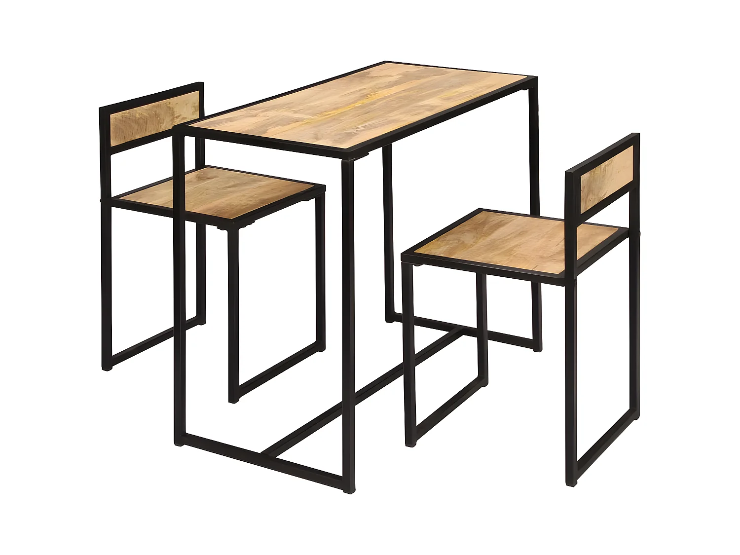 Ensemble de salle à dîner 3 pcs Bois de manguier solide PLQ9025
