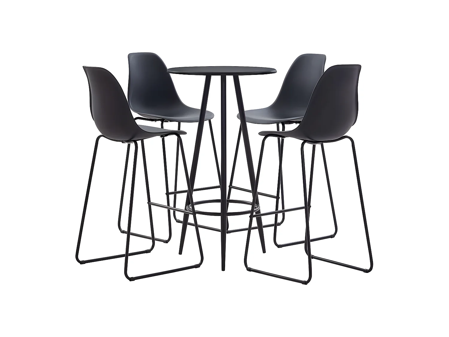 Ensemble de bar 5 pcs Plastique Noir LCS7294