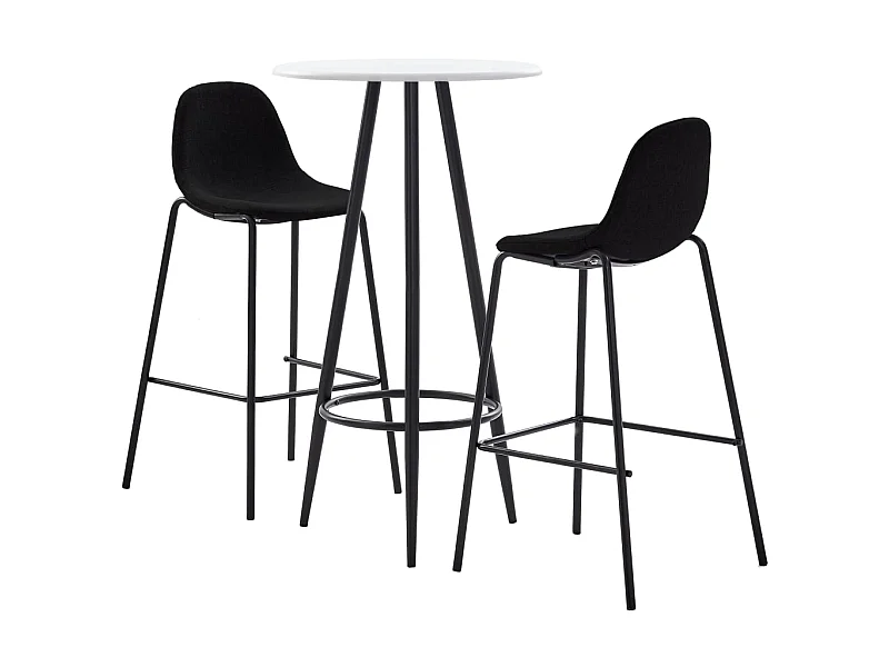 Ensemble de bar 3 pcs Tissu Noir LCS7241