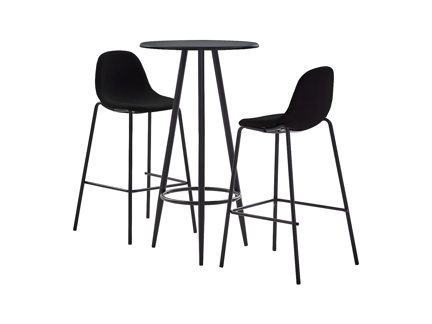 Ensemble de bar 3 pcs Tissu Noir LCS8474
