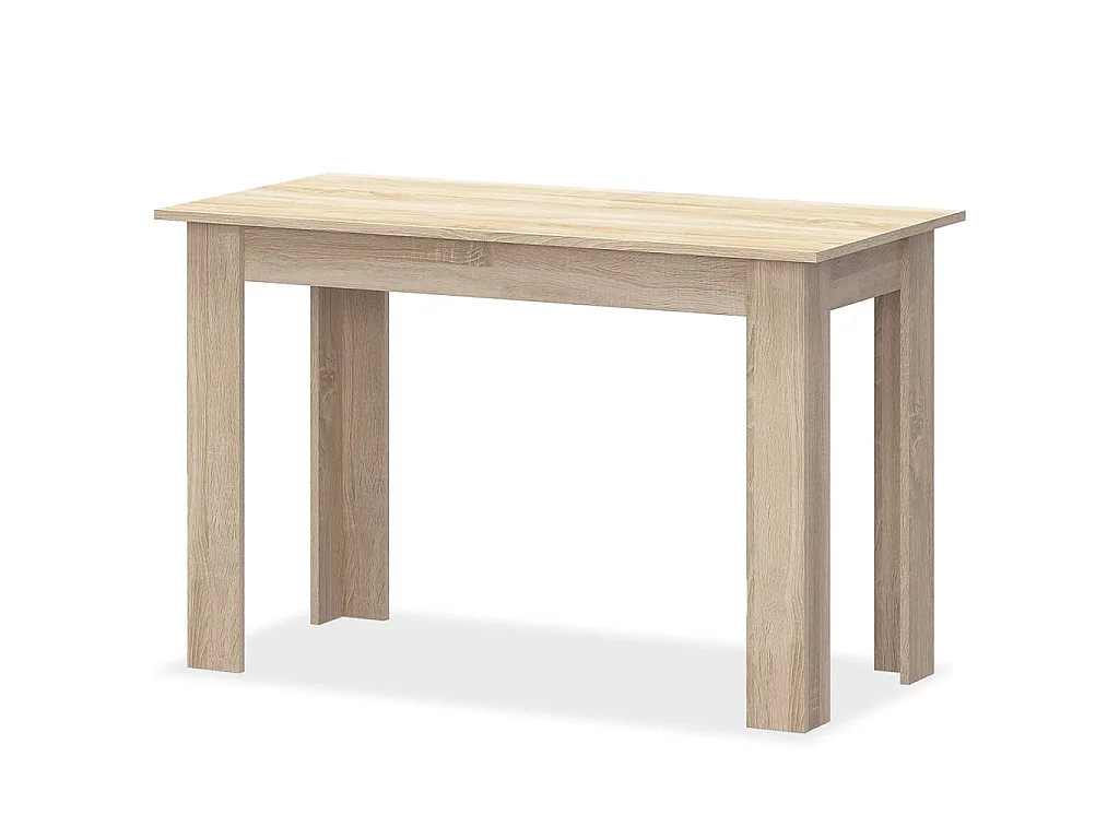 Table de salle à manger et bancs 3 pcs Aggloméré Chêne PLQ4715