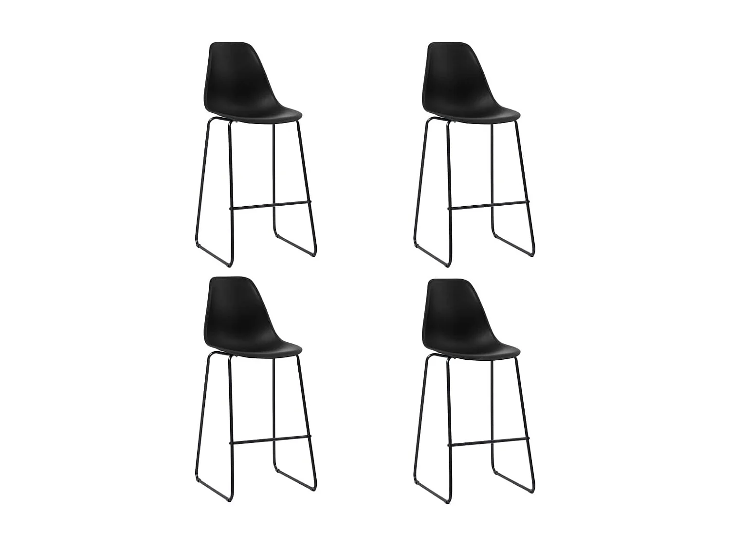 Ensemble de bar 5 pcs Plastique Noir LCS3843