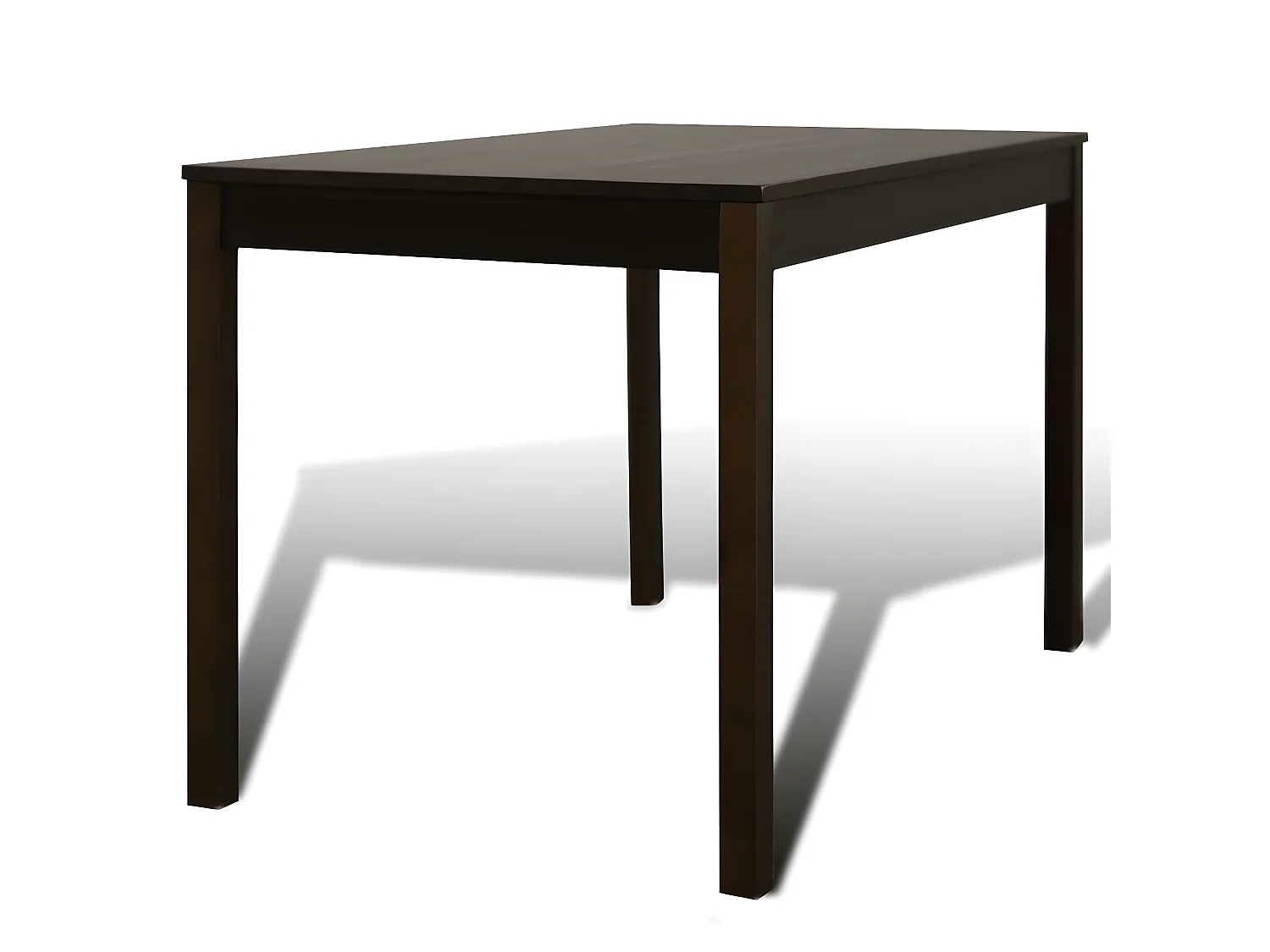 Table de salle à manger avec 4 chaises Marron PLQ3814