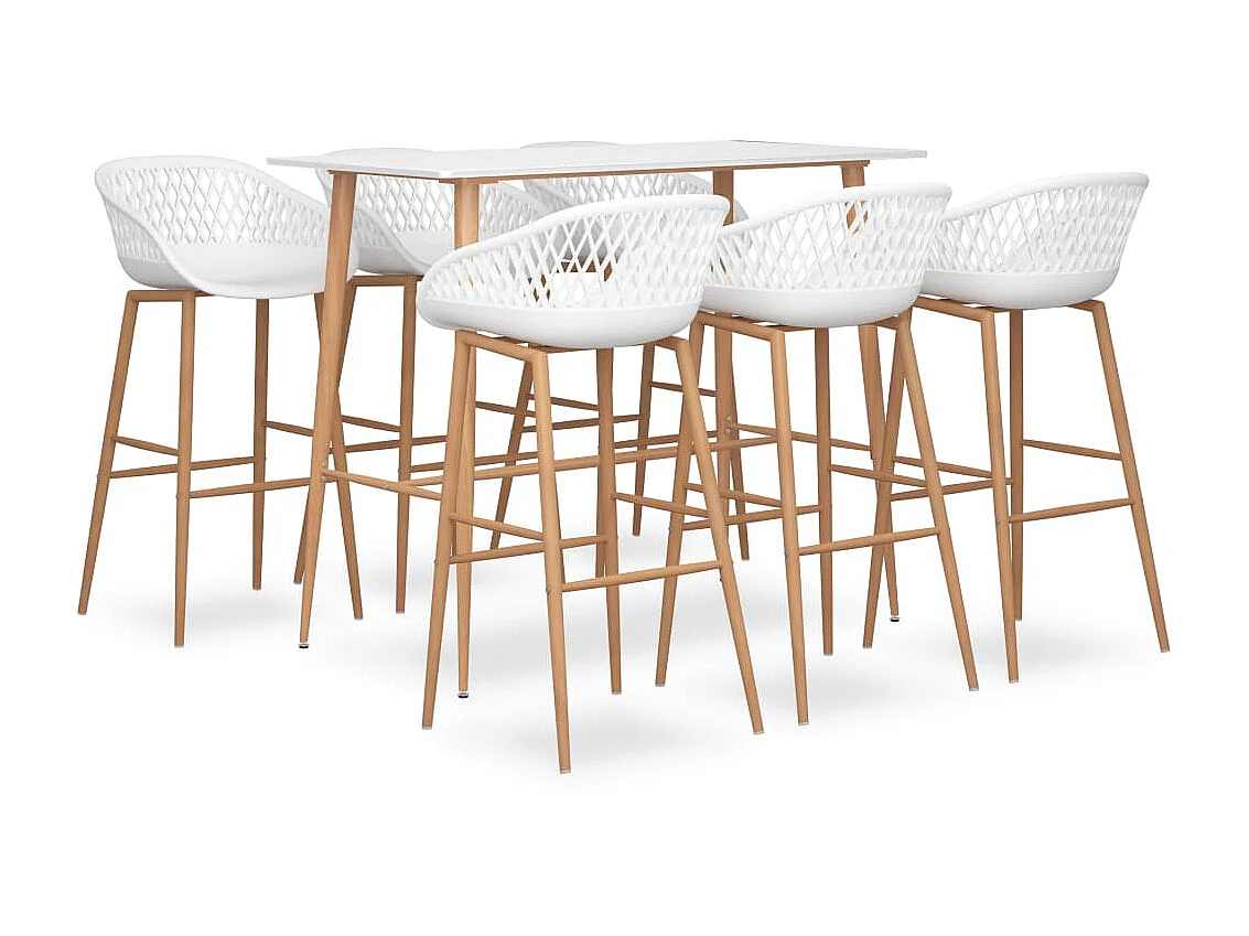 Ensemble de bar 7 pcs Blanc LCS7343