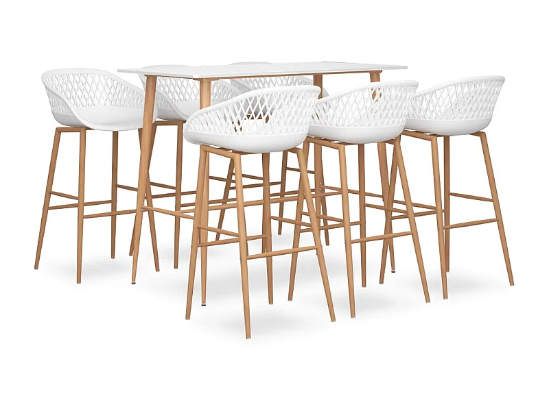 Ensemble de bar 7 pcs Blanc LCS7343