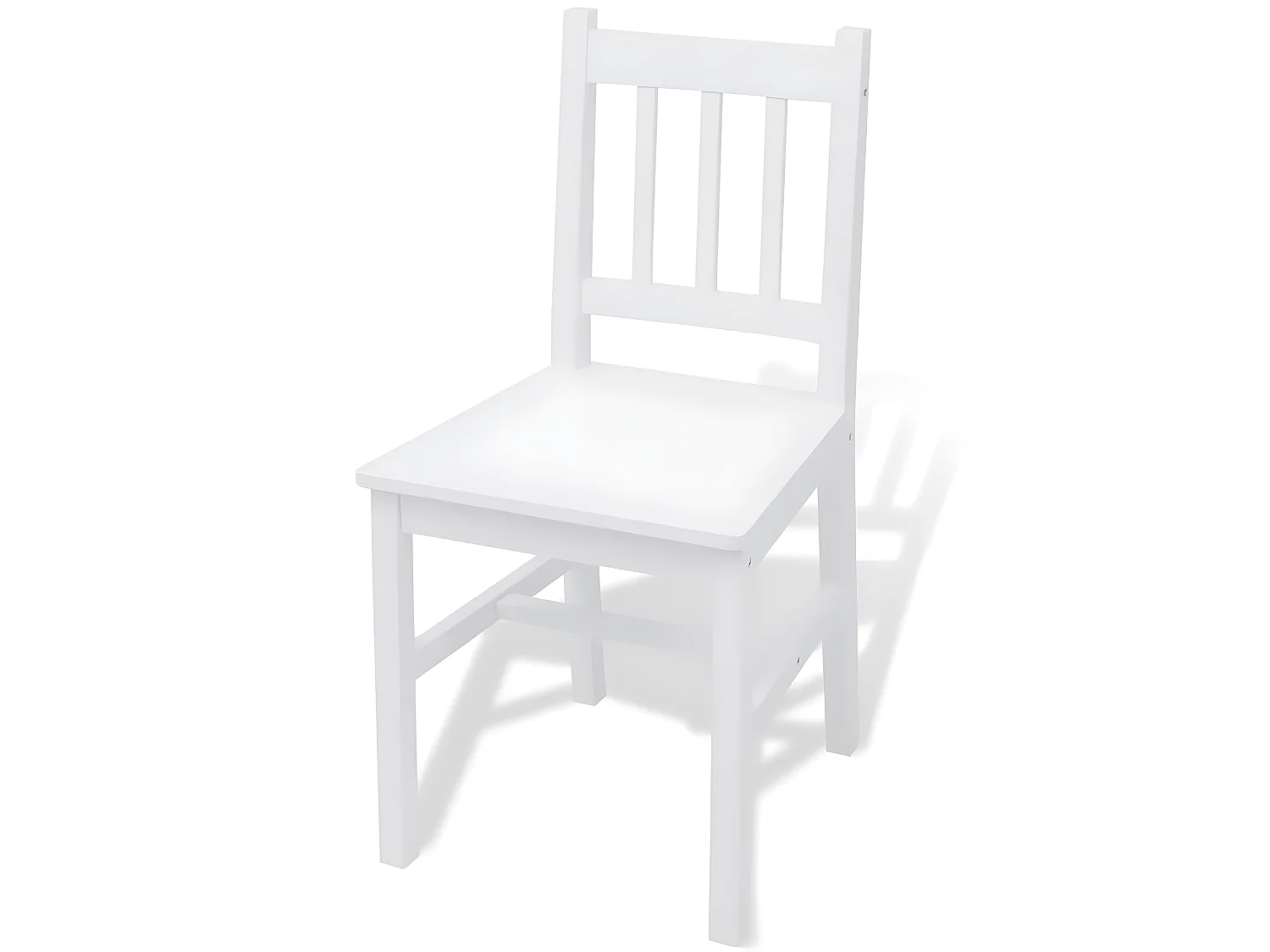 Conjunto de jantar 7 peças, pinho branco PT561742