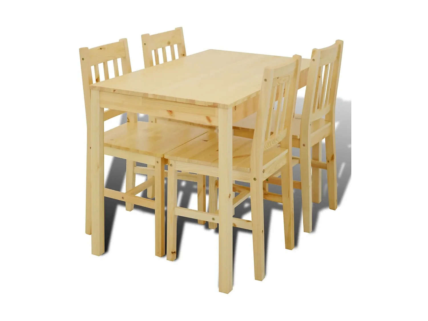 Conjunto Mesa com 4 Cadeiras / Madeira PT990316