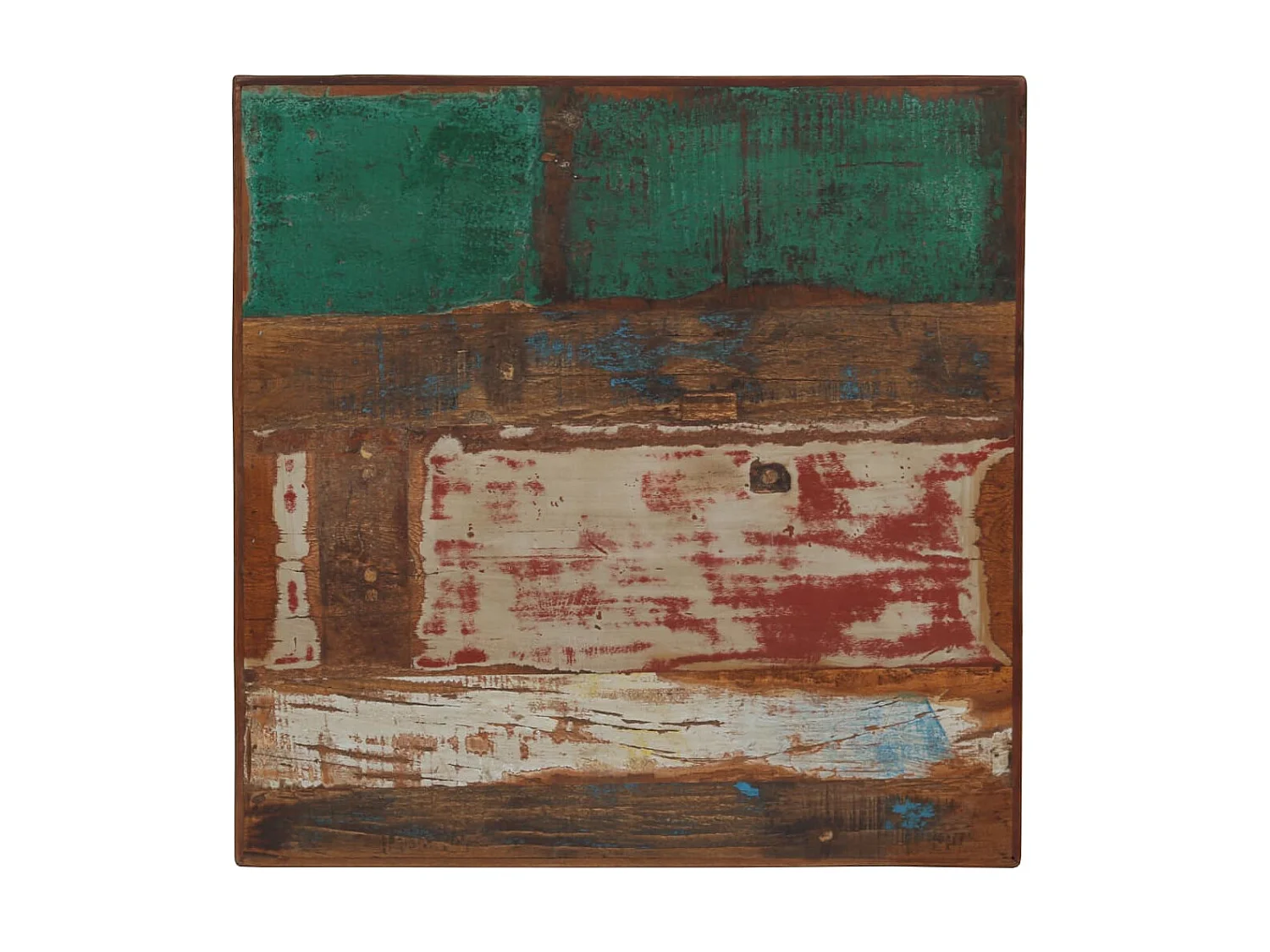 Ensemble de bar 3 pcs Bois de récupération massif Multicolore PLQ6526