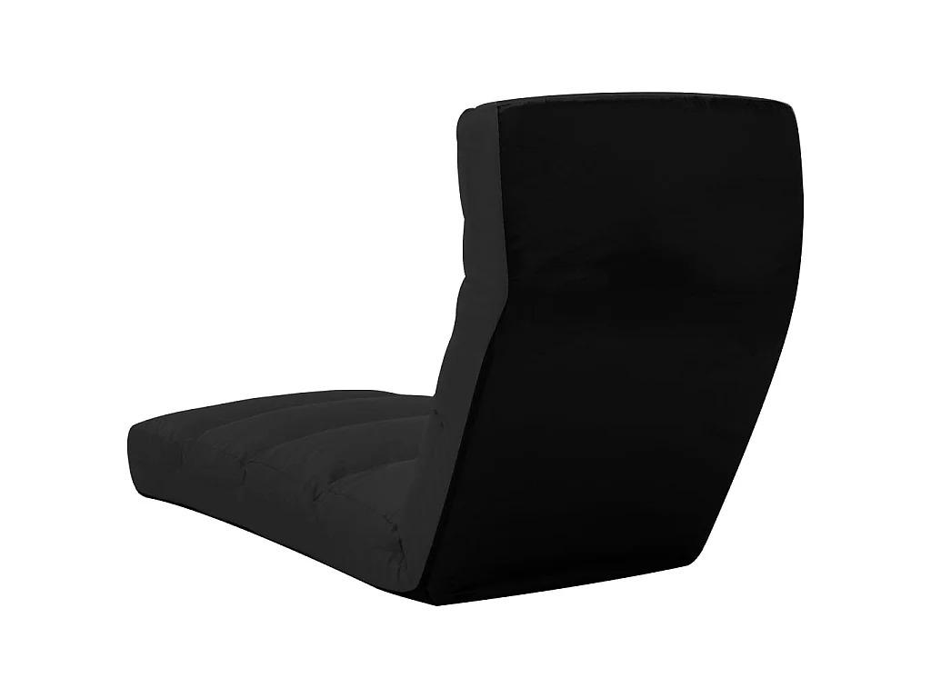 Vloerstoel inklapbaar kunstleer zwart NL231647