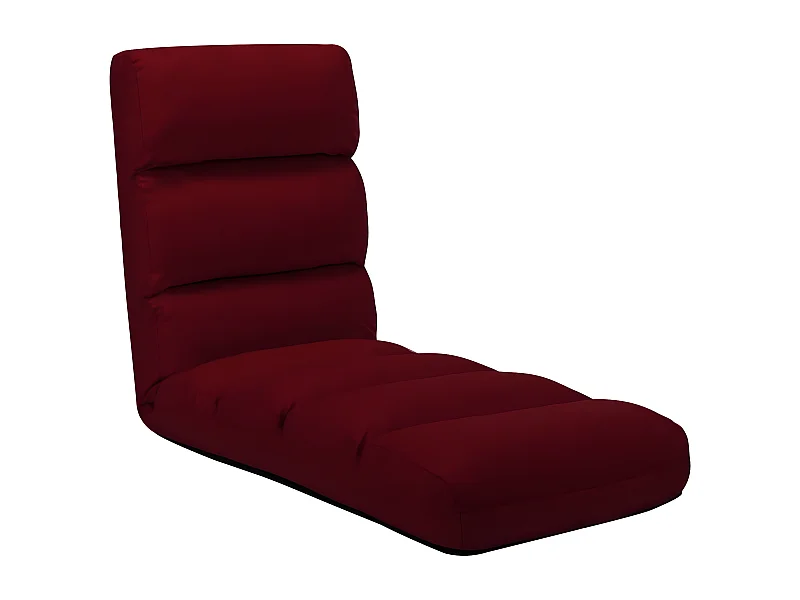 Colchão dobrável couro artificial vermelho tinto PT849913