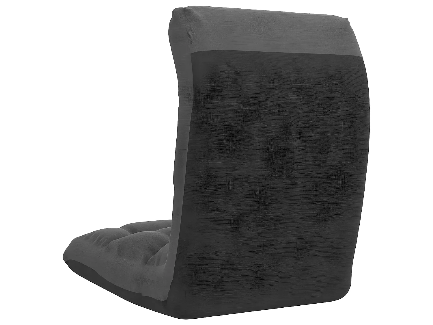 Fauteuil pliable de sol confort Gris foncé Tissu SEF23668