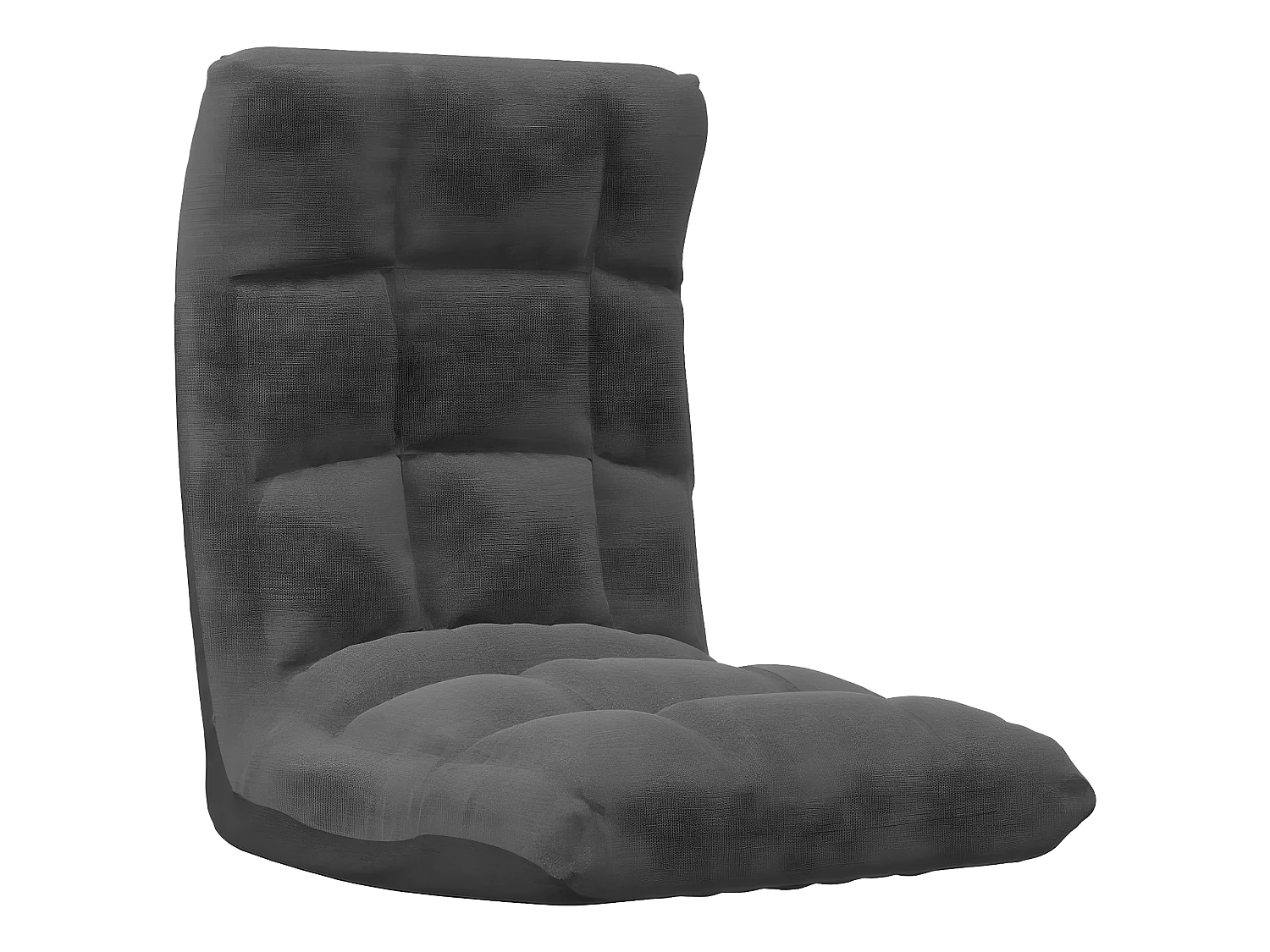 Fauteuil pliable de sol confort Gris foncé Tissu SEF23668