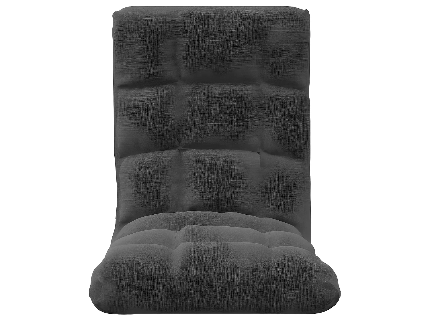 Fauteuil pliable de sol confort Gris foncé Tissu SEF23668