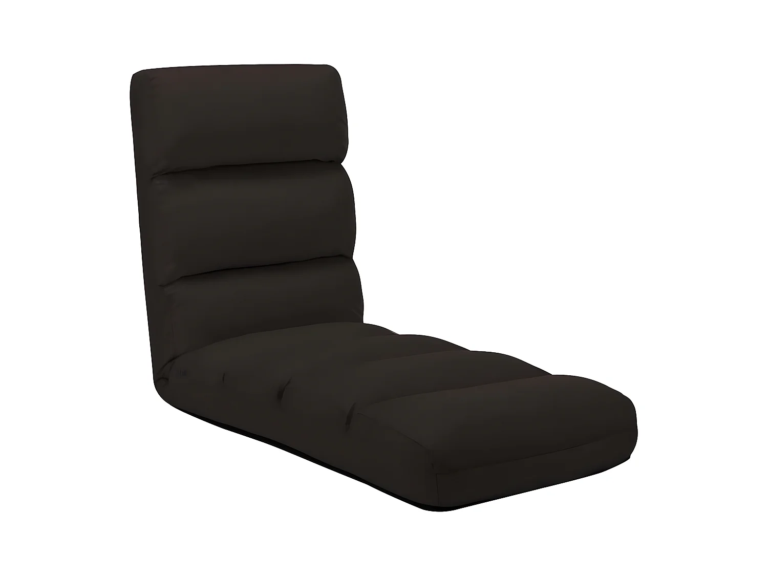 Fauteuil relax pliable de sol Marron Similicuir SEF96651