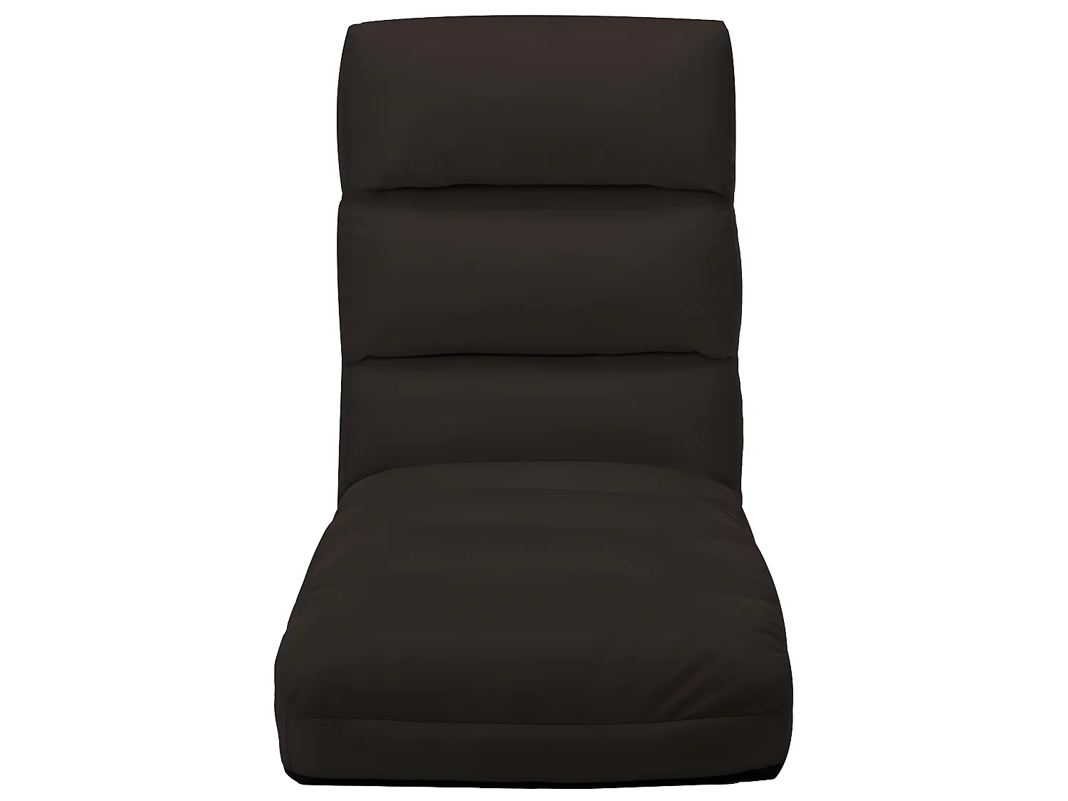 Fauteuil relax pliable de sol Marron Similicuir SEF96651