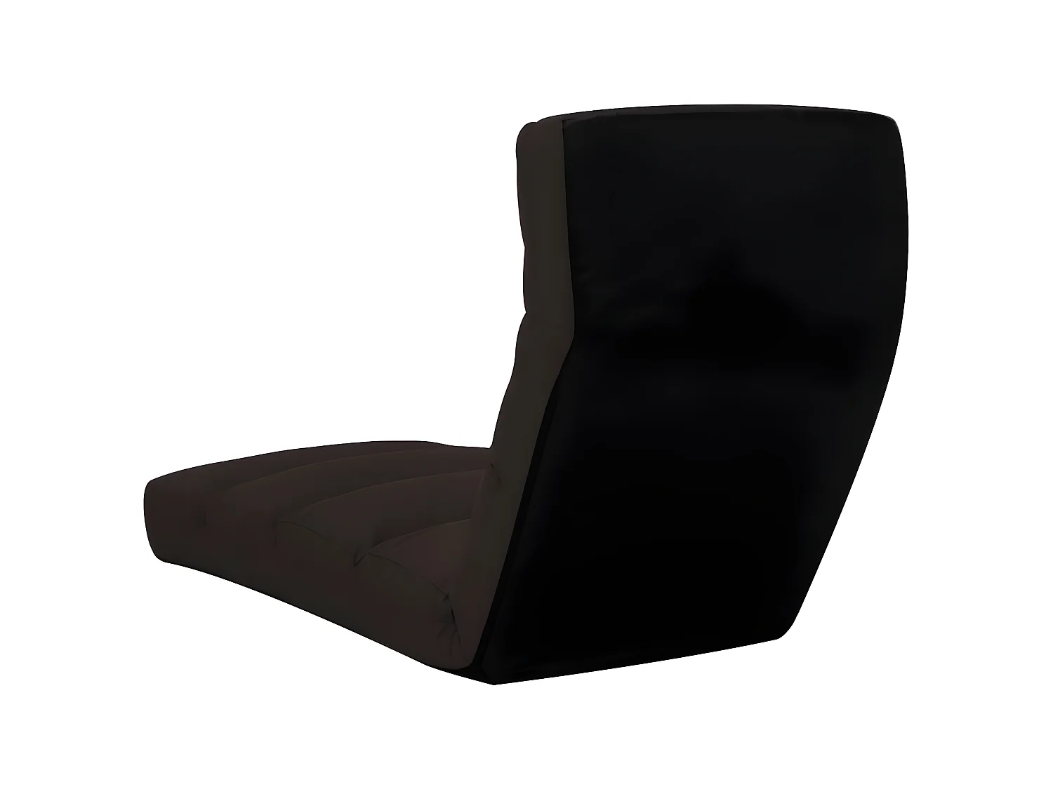 Fauteuil relax pliable de sol Marron Similicuir SEF96651