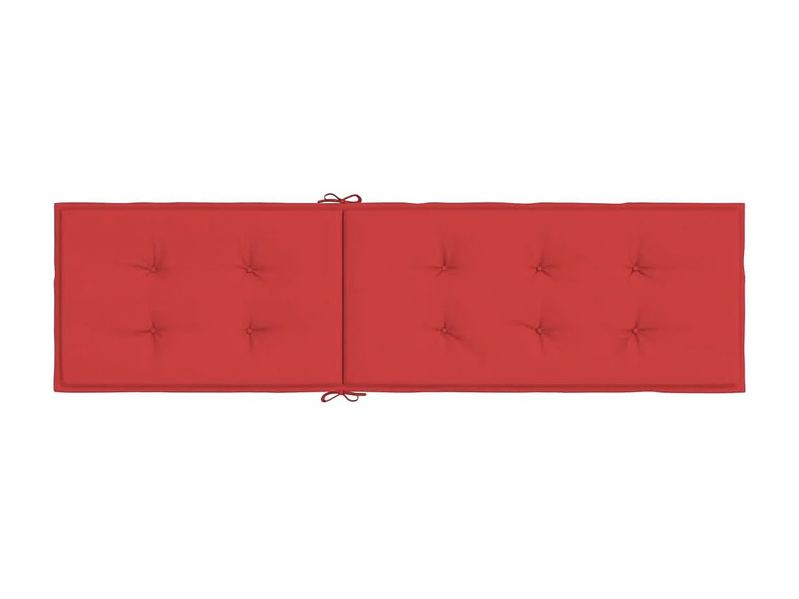 Coussin de chaise de terrasse rouge (75+105)x50x3 cm OFR37244