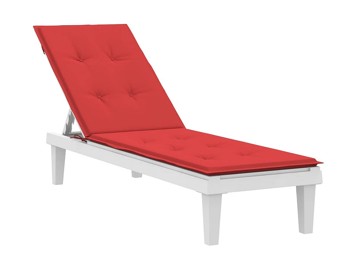 Coussin de chaise de terrasse rouge (75+105)x50x3 cm OFR37244