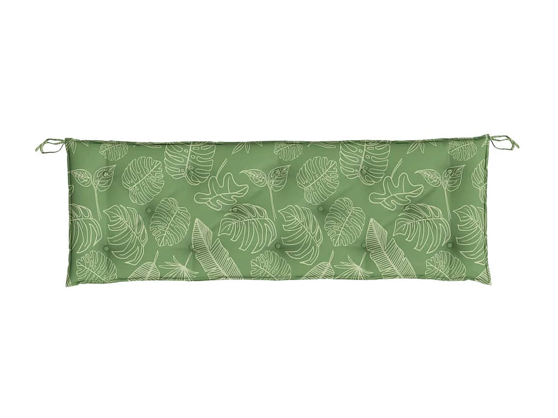 Almofadão banco jardim 150x50x7 cm tecido oxford padrão folhas PT358103