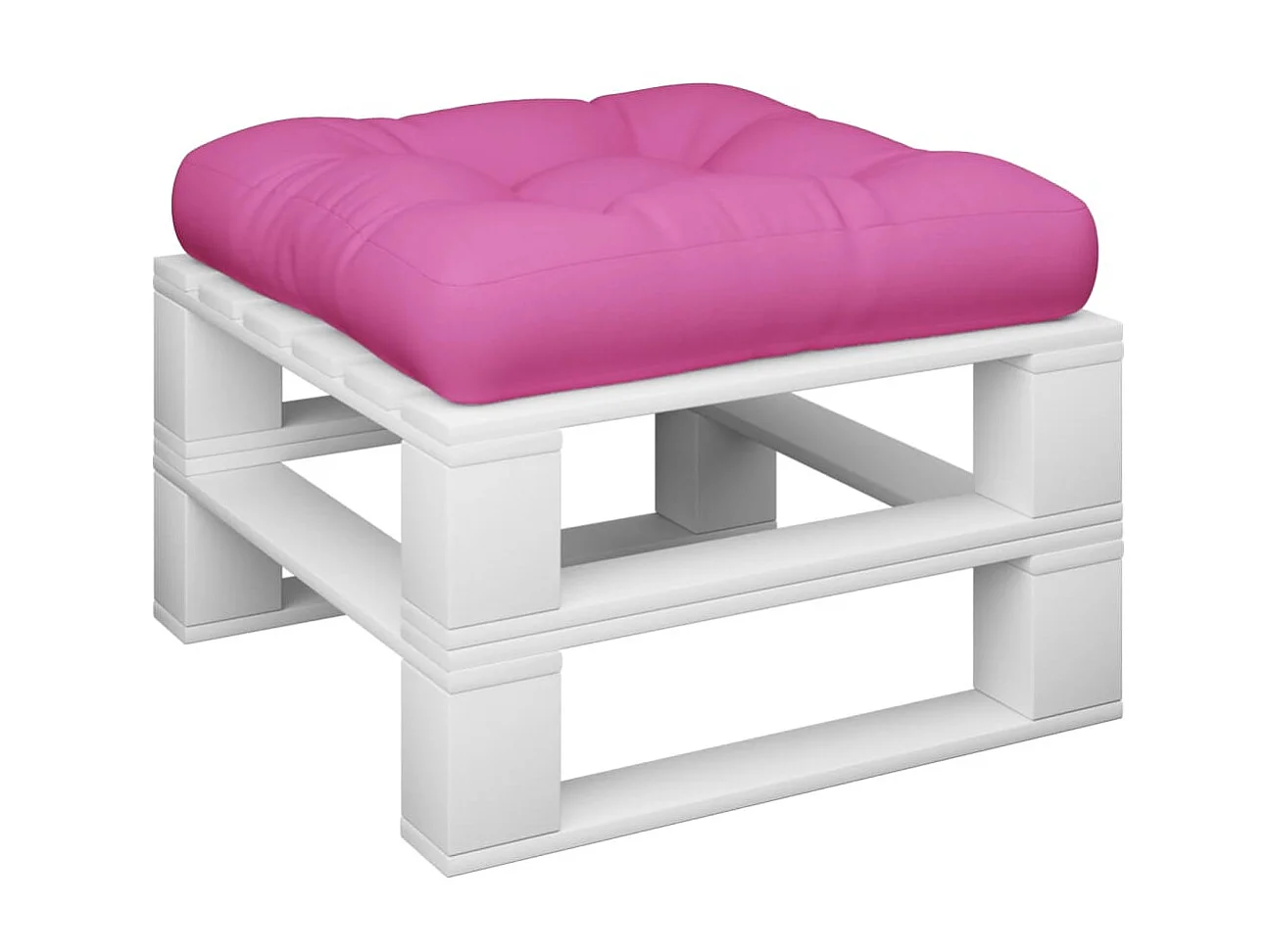 Almofadão p/ móveis de paletes 60x61,5x10 cm tecido oxford rosa PT621301