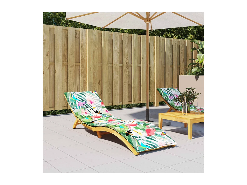 Coussin de chaise longue multicolore tissu oxford OFR86625