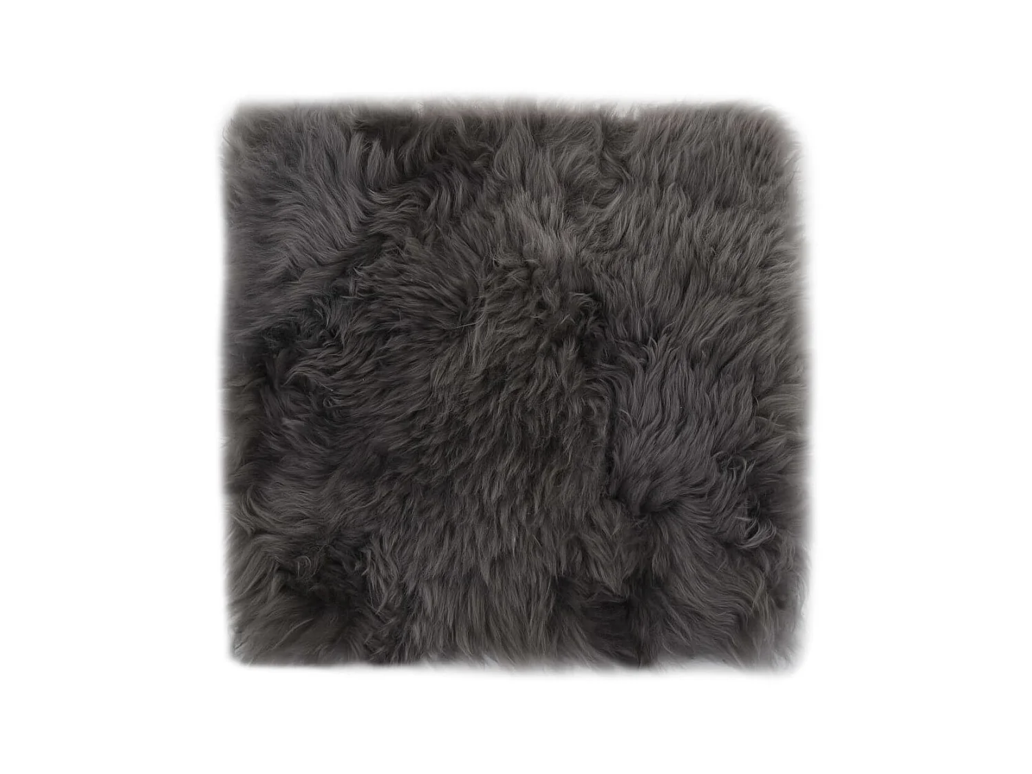 Cojines de silla 2 uds piel de oveja real gris claro 40x40 cm ES289668