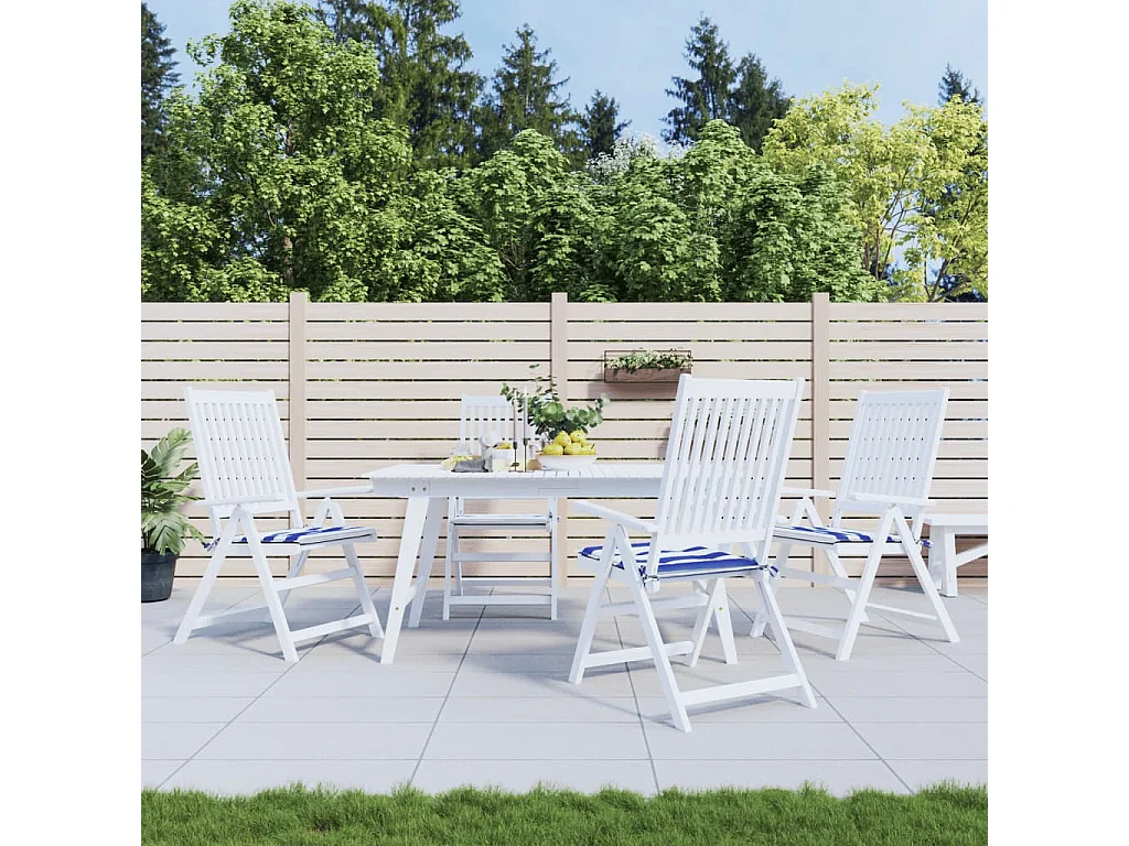 Coussins de chaise de jardin Lot de 4 50x50x3 cm OFR77314