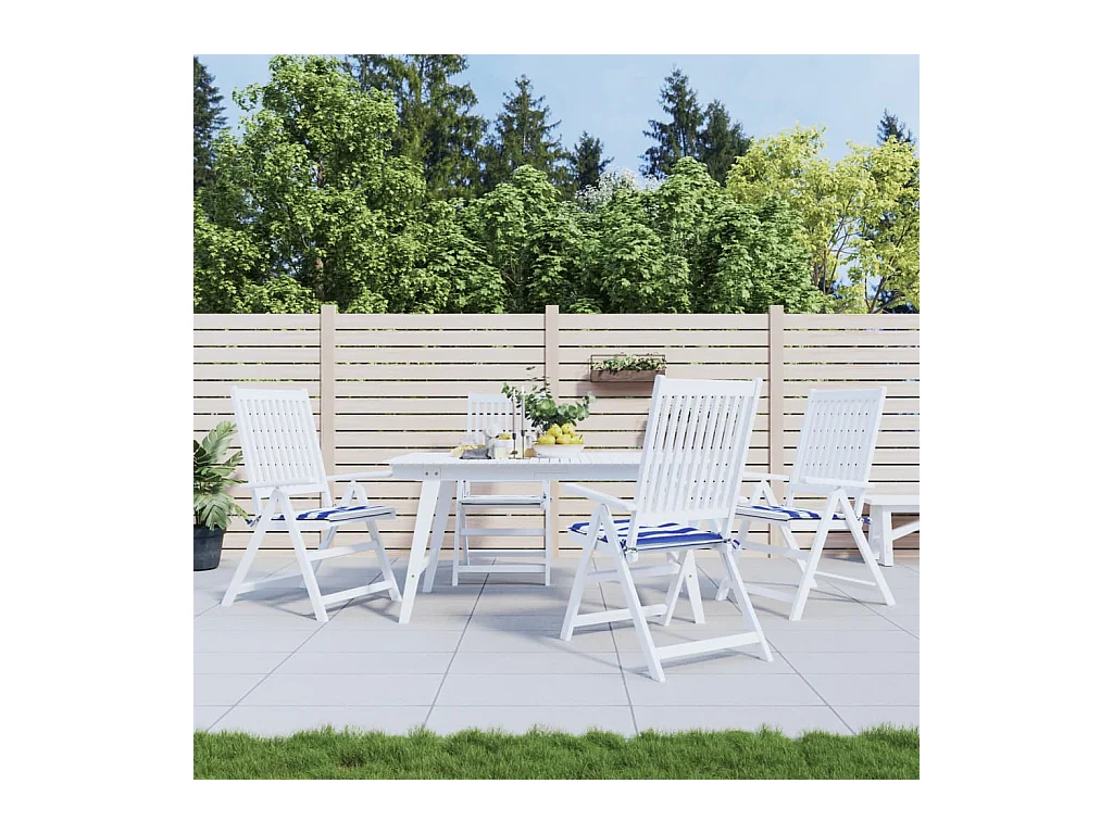Coussins de chaise de jardin Lot de 4 50x50x3 cm OFR77314