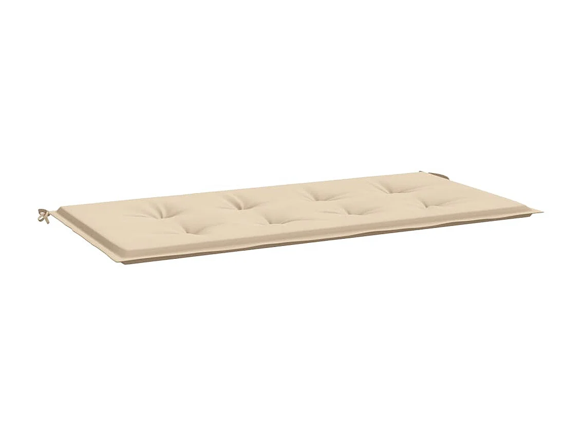 Coussin de banc de jardin beige 120x50x3 cm tissu oxford OFR70524
