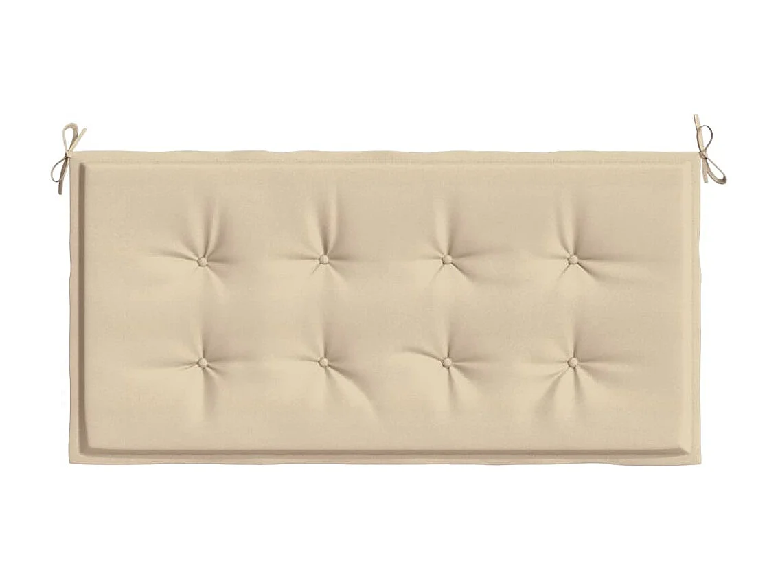 Cojín de banco de jardín tela Oxford beige 120x50x3 cm ES959821