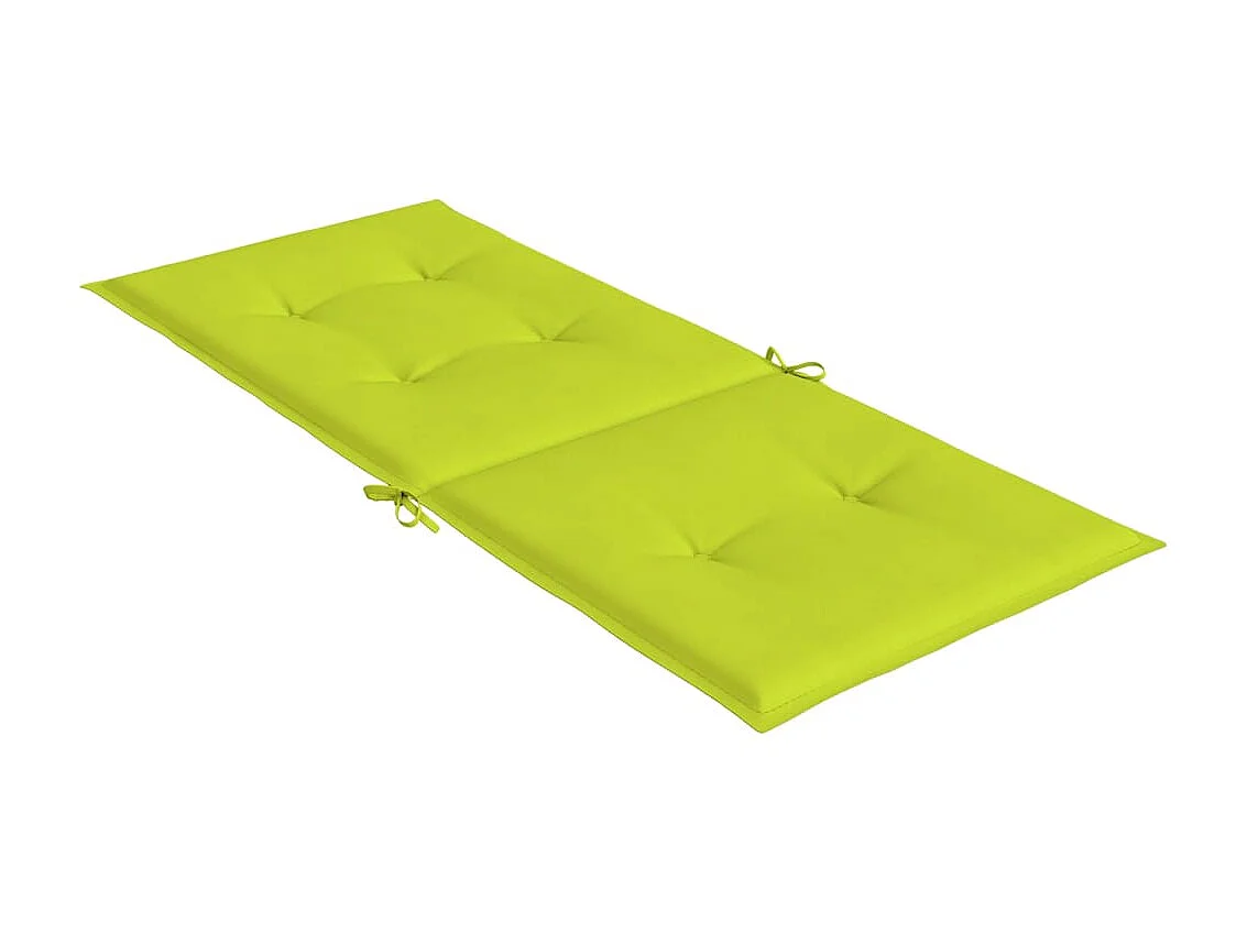 Almofadões cadeiras altas de jardim 6pcs tecido verde brilhante PT719350