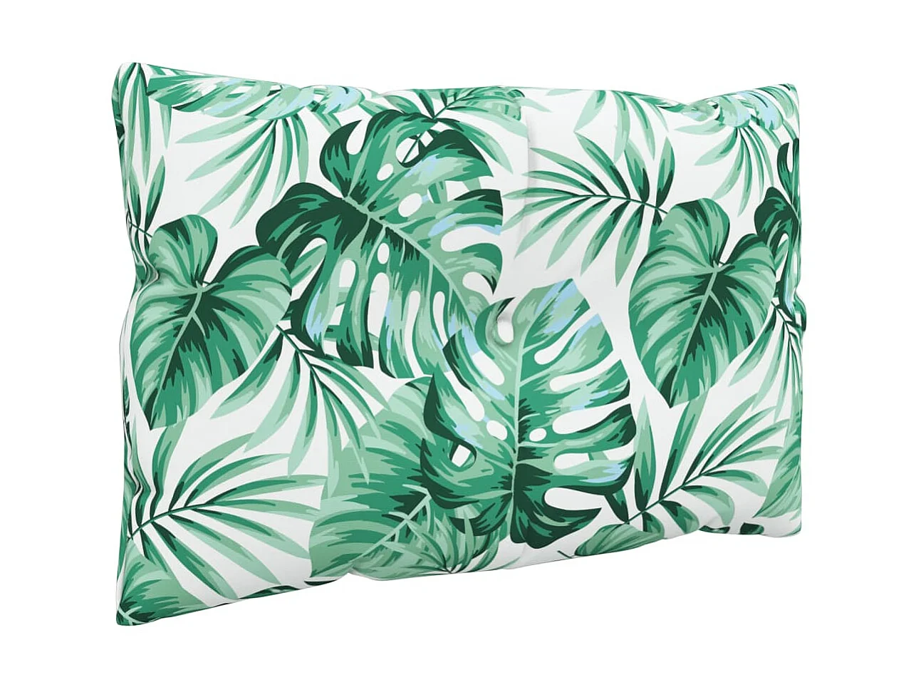 Coussins de palette 3 pcs motif de feuilles tissu OFR44707