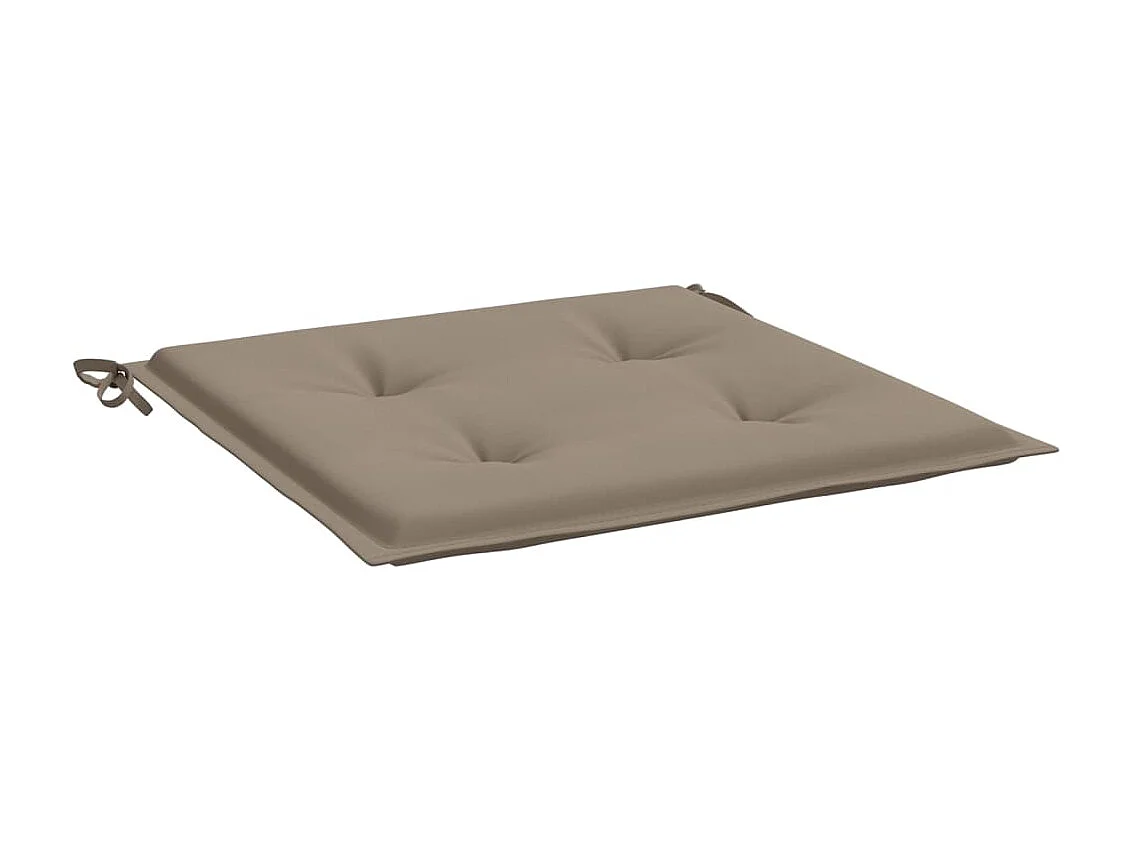 Coussins de chaise de jardin 6 pcs taupe 50x50x3cm tissu oxford OFR98668
