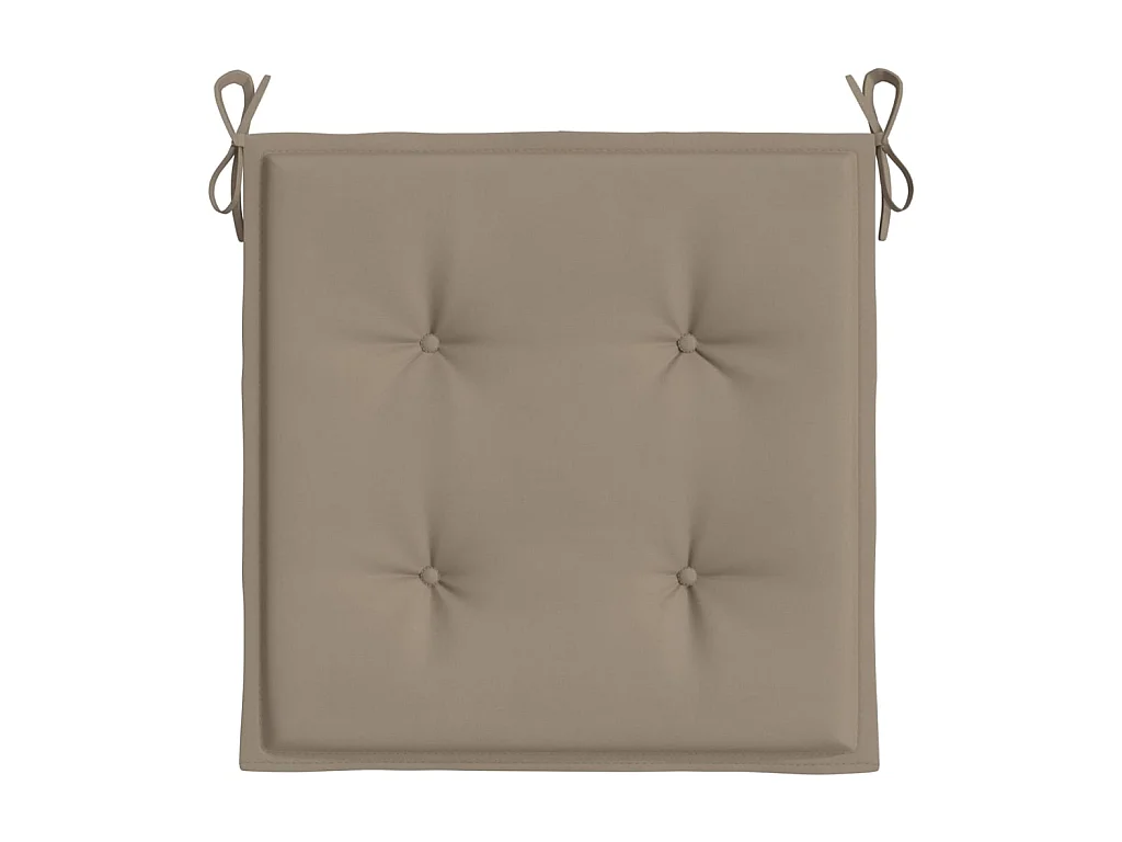 Tuinstoelkussens 6 st 50x50x3 cm oxford stof taupe NL875306