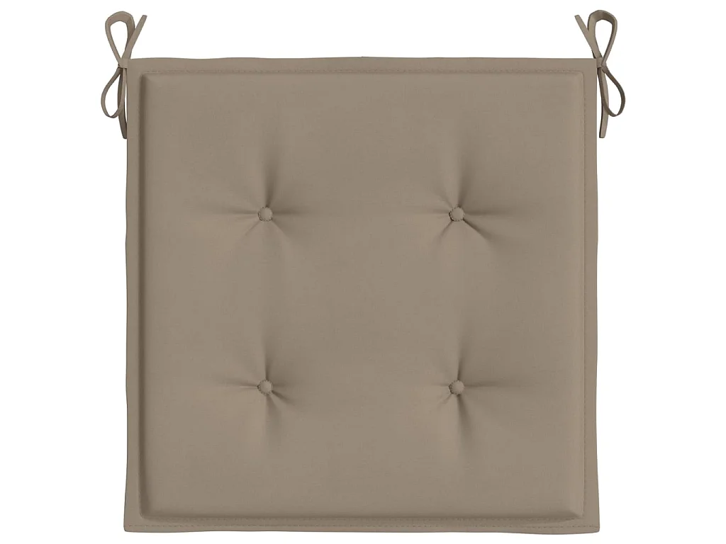 Coussins de chaise de jardin 6 pcs taupe 50x50x3cm tissu oxford OFR98668