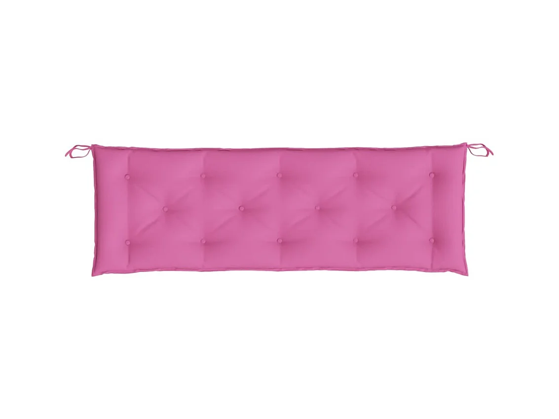 Coussins de banc de jardin Lot de 2 rose 150x50x7 cm tissu OFR70514