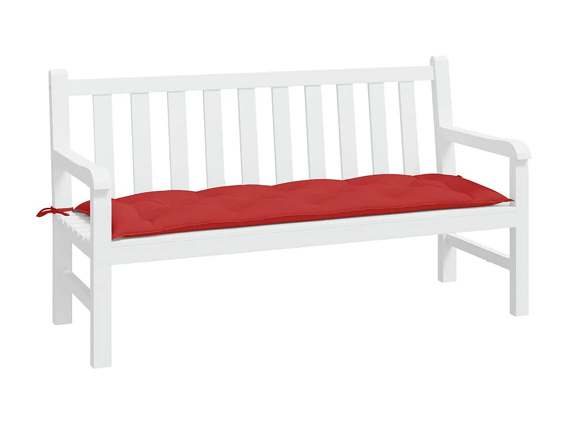 Coussin de banc de jardin rouge 150x50x7 cm tissu oxford OFR47674