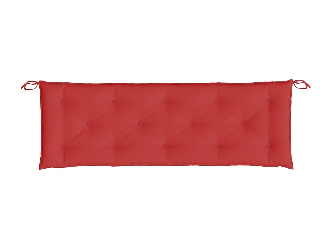 Coussin de banc de jardin rouge 150x50x7 cm tissu oxford OFR47674